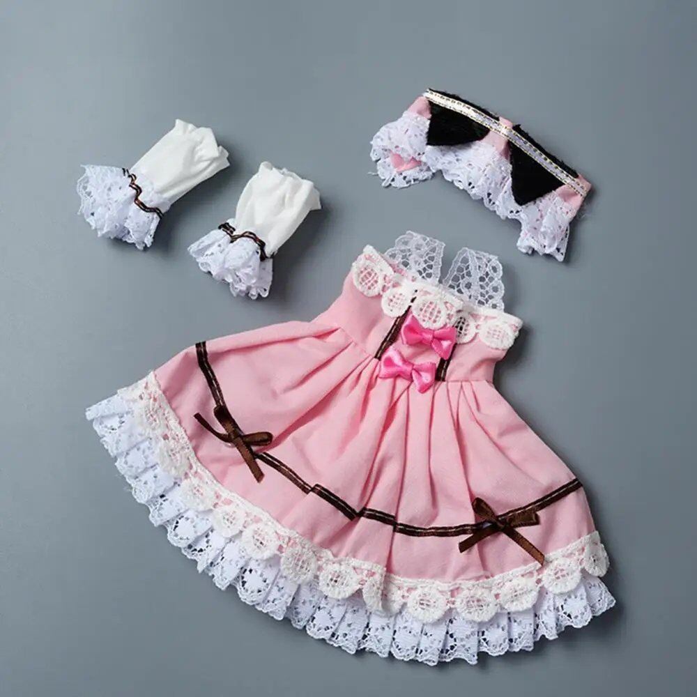 1/6 BJD Doll Accessories Dress for Girls, Toy Gift, Color Matching, Cute Decoration, Small Clothes, Color: ; Size: Doll Not Included, Parallel Import