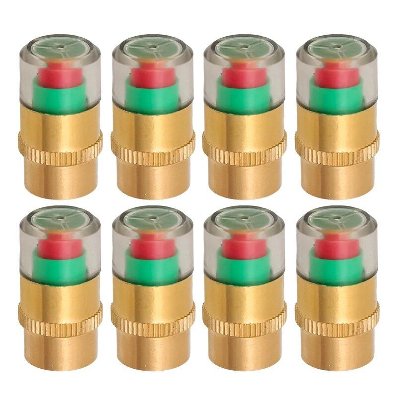 1/4/8-Piece Car Tire Pressure Indicator, Tire Pressure Gauge, Alarm Monitoring, Valve Cap Sensor, External Valve Detection, Color: Parallel Import