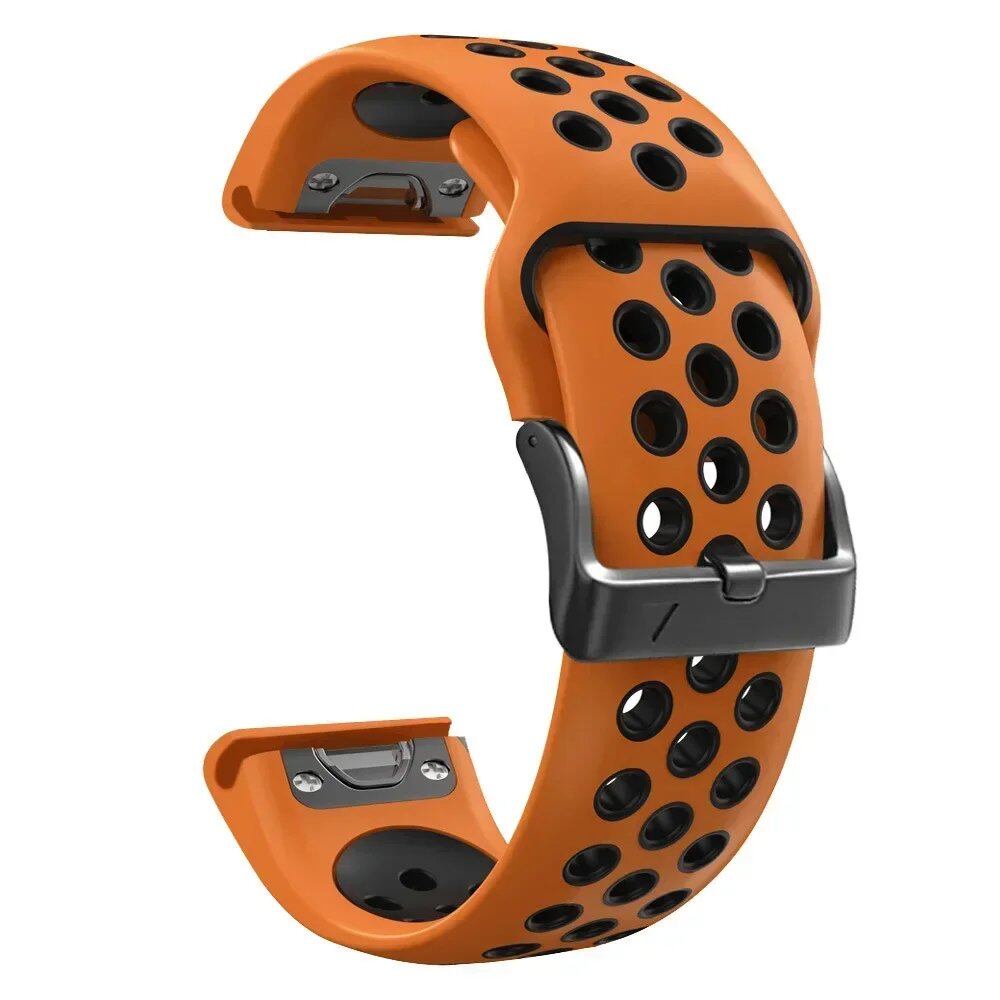 Quick-Fit Silicone Watch Strap for Garmin Instinct 2X Solar, 26mm and 22mm, Compatible with Garmin Fenix 6X, 6 Pro, 5X, 5 Plus, 7X, and 7, Band Color: 0, Parallel Import