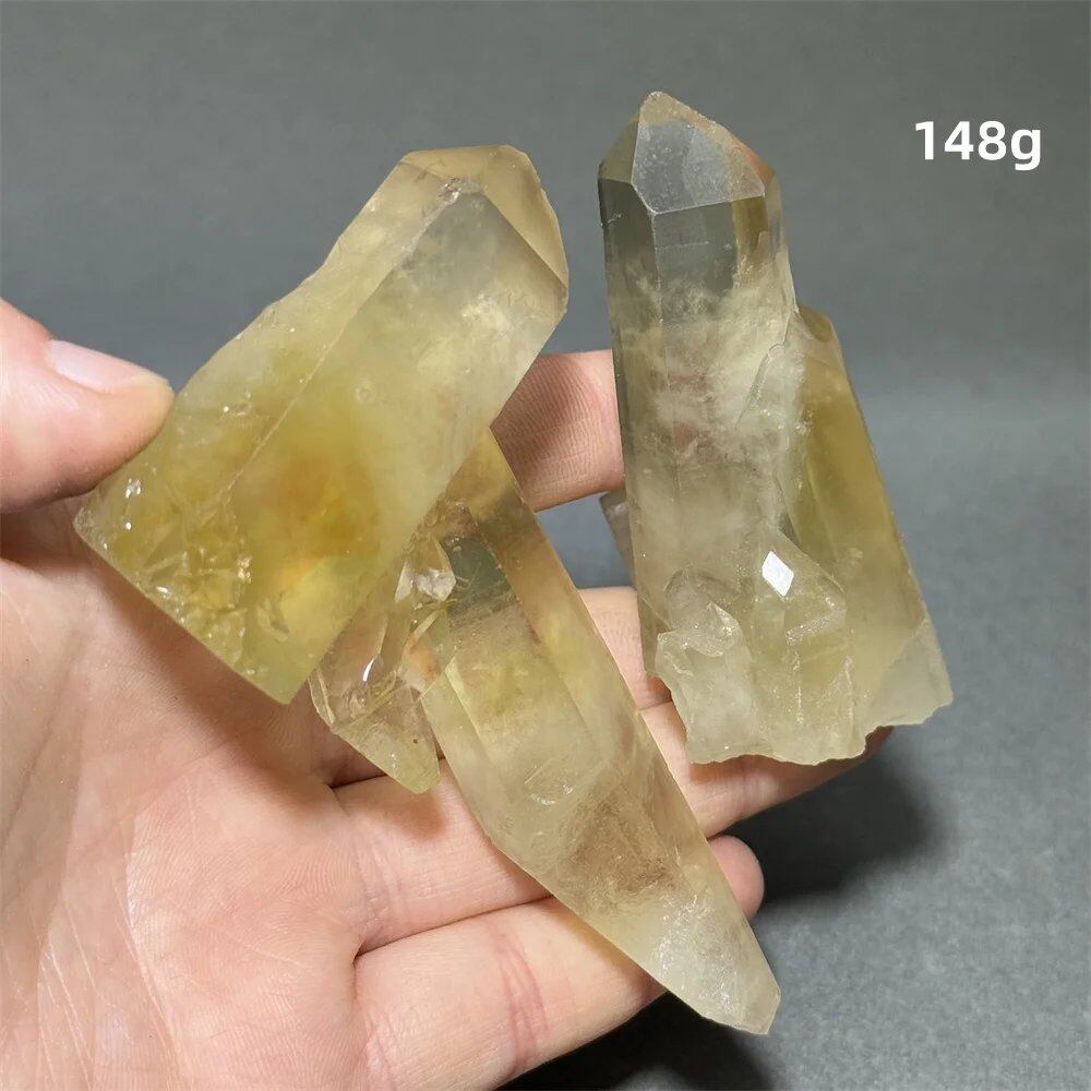 シトリン タワークリスタル 天然クォーツ 鉱石 エネルギー ヒーリング スピリチュアル オーラ 魔術 ホームデコレーション カラー: 並行輸入品
