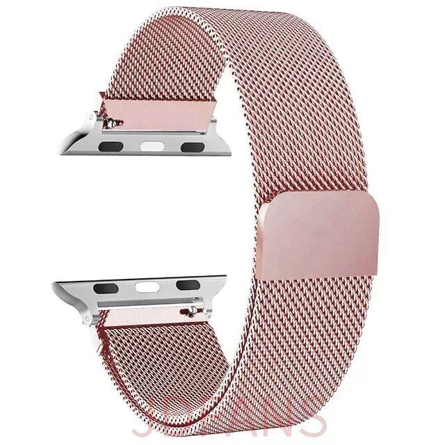 Milanese Loop Strap for Apple Watch, 44mm, 40mm, 45mm, 41mm, 42-38-44mm, Ultra 2, 49mm Metal Band, Compatible with iWatch Series 9, 8, 7, 6, SE, 5, 4, and 3, Band Color: mm, Parallel Import
