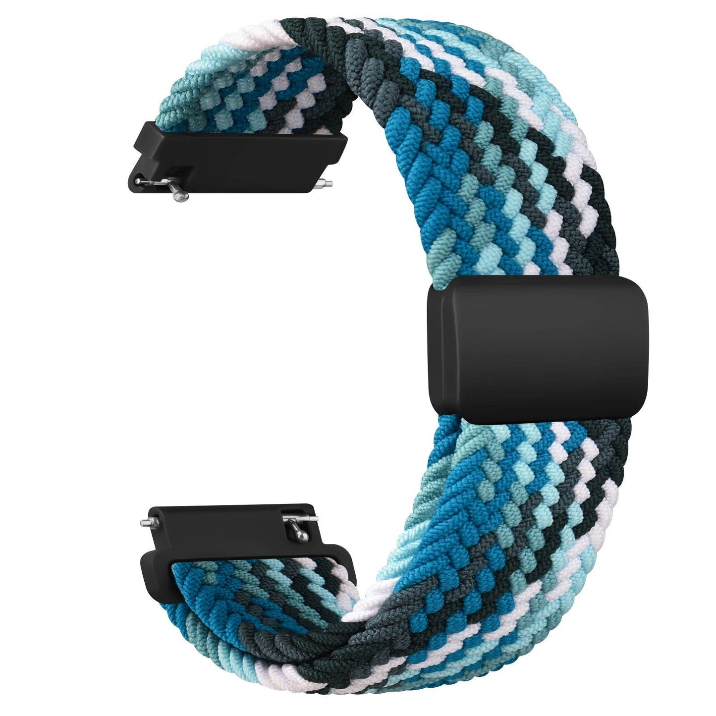 20mm/22mm Braided Strap/Bracelet for Garmin Vivoactive 4/3/Music/Venu Sq 2 Plus/Forerunner 245/645/55/158/Vivomove 3, Band Color: mm, Parallel Import