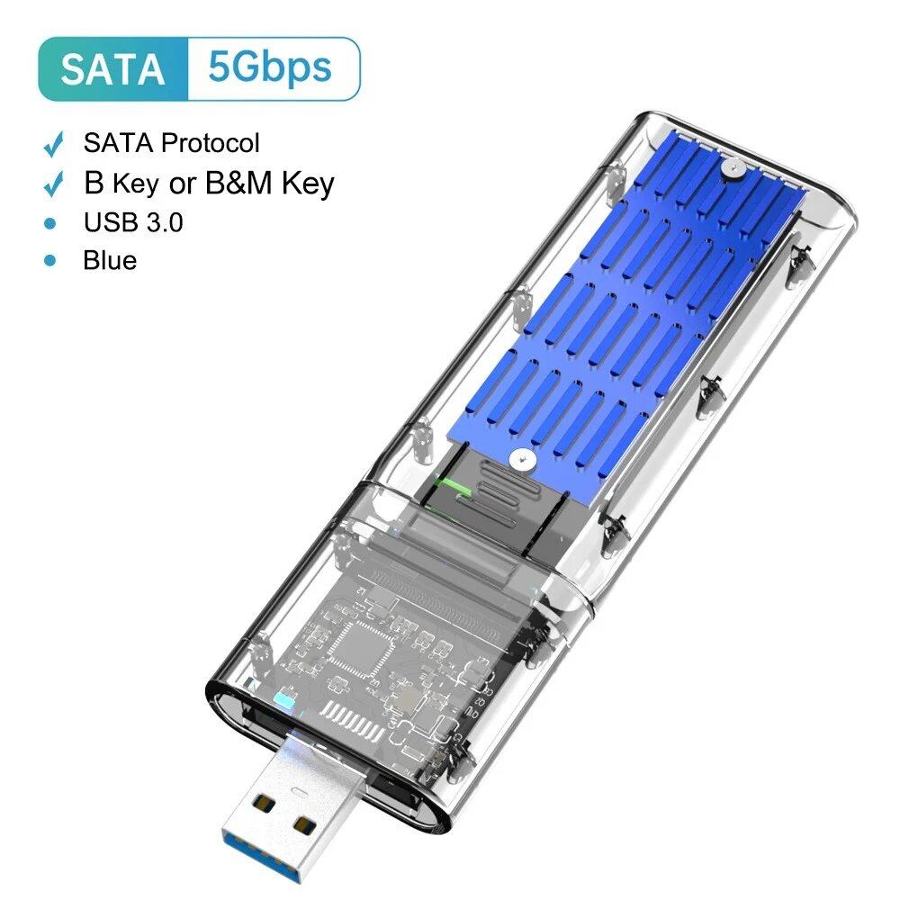M2 SSDエンクロージャ NVMe USB3.1 外付けストレージ HDDケース 10Gbps PCIe SSDボックス NGFF SATA SSD対応 ハードドライブ PC/ノートパソコン用 ;発送元: 並行輸入品