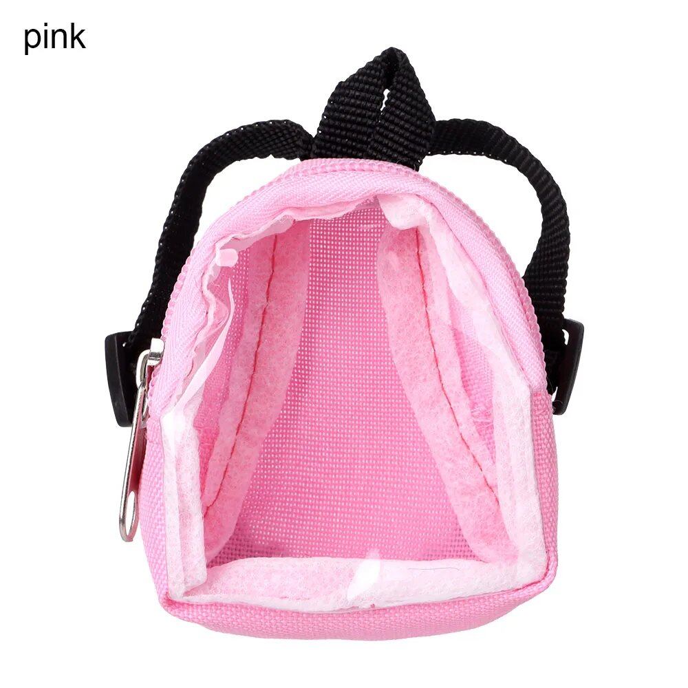 1/6 Scale Miniature Bag Toy for BJD Dolls, Cute Floral School Bag, Dollhouse Decor, Backpack, Doll Clothes Accessory, Parallel Import