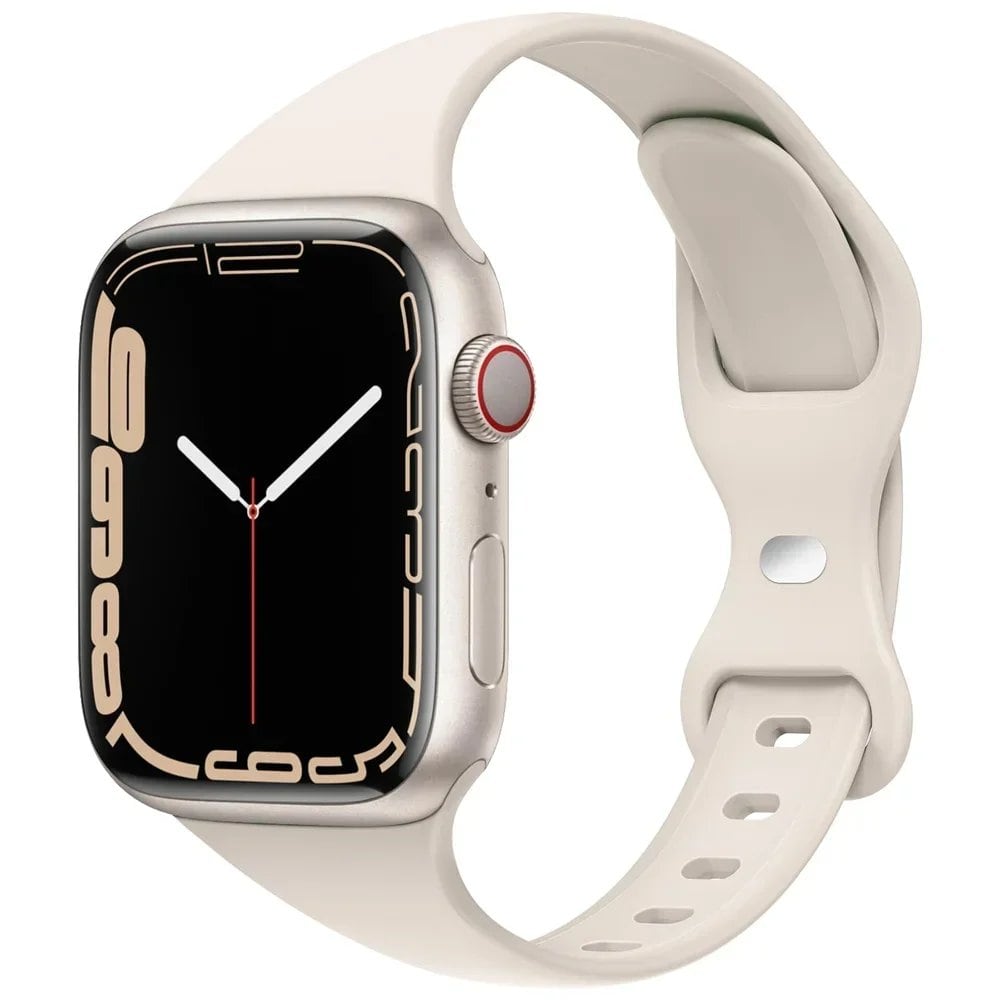 Waterproof Slim Silicone Sport Band for Apple Watch Ultra 49mm/Series 9-8-7 (41mm/45mm/44mm/40mm) - Compatible with iWatch 10 (46mm/42mm) Band Color: mm; Ships from: Parallel Import