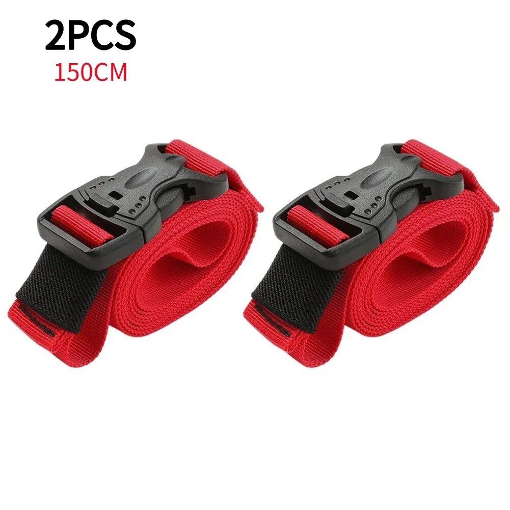 1-4 Pieces Cargo Tie Luggage Straps with Buckles, Camping Nylon Travel Kit, Luggage Straps, Camping Straps, 0cm, Parallel Import