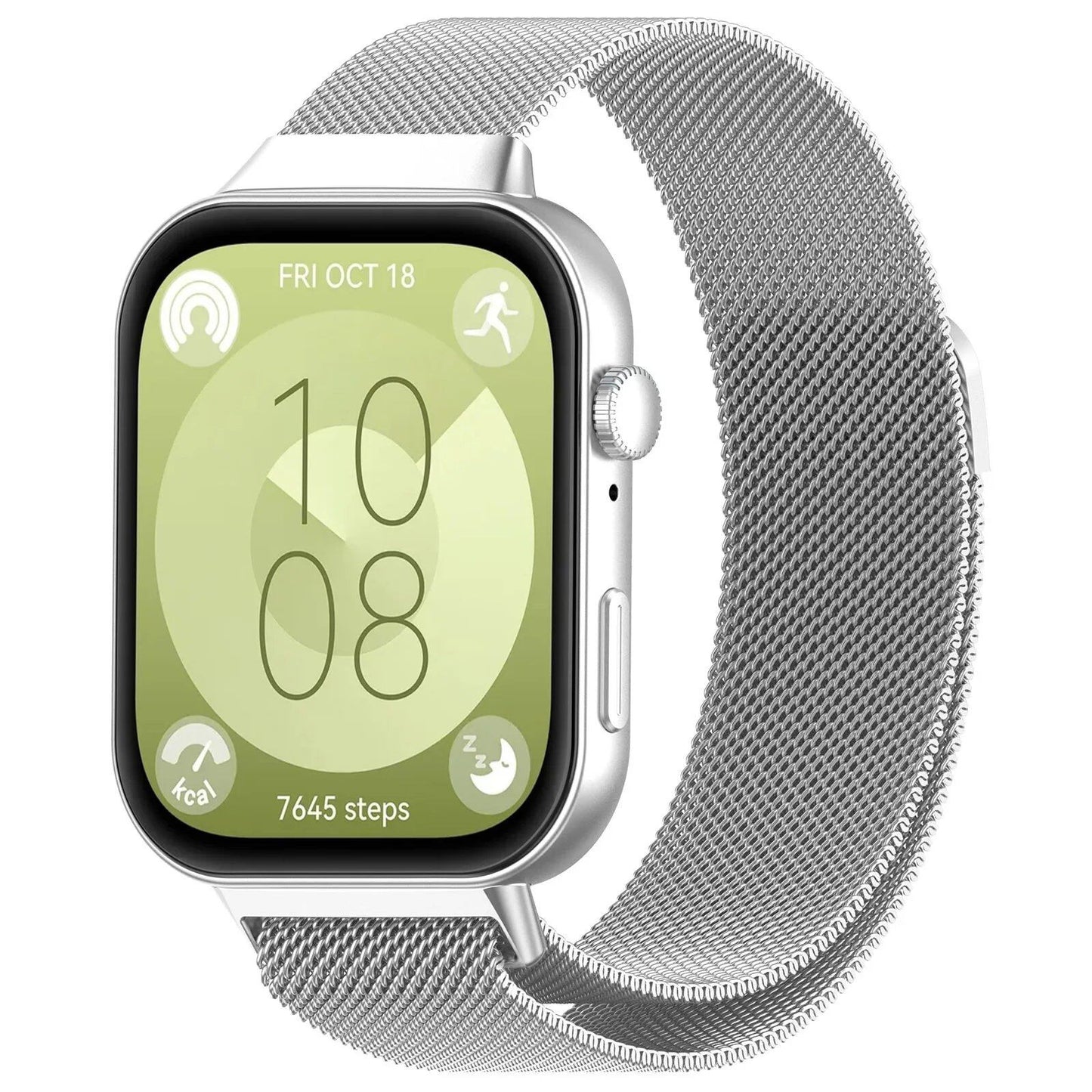 Milanese Loop Strap for Huawei Watch Fit 3/4/4 Pro, Magnetic Stainless Steel Band, Metal Bracelet, Band Color: Parallel Import