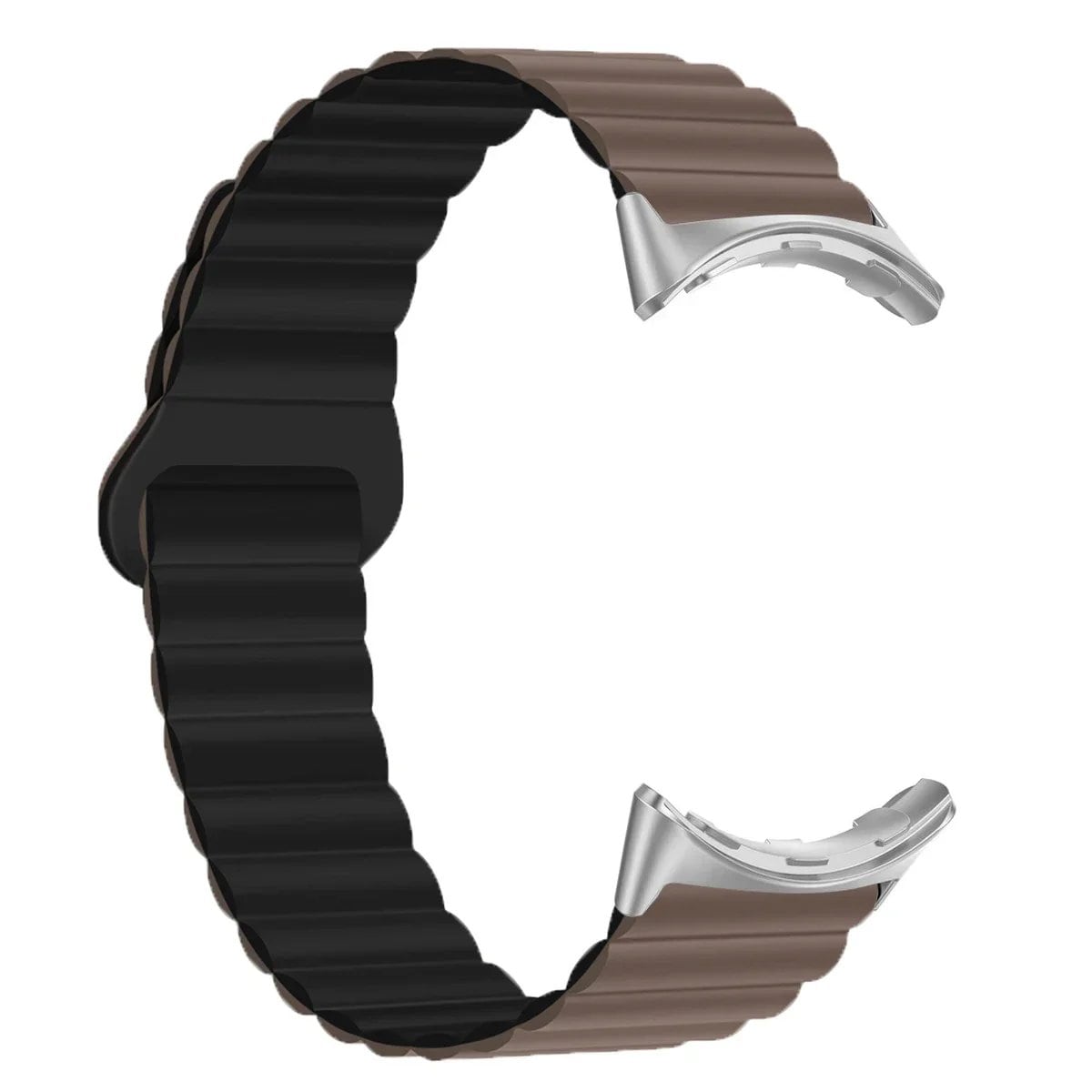 Replacement Magnetic Loop Strap for Google Pixel Watch 1/2, Silicone Sport Band, Band Color: Black, Band Width: Parallel Import