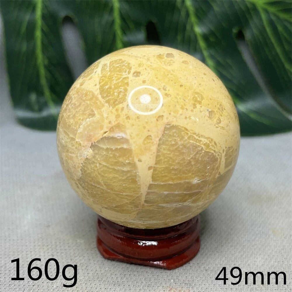 Hand-Polished Australian Gold Opal Ball, Ideal for Home Decor, Room Decoration, Holiday Gifts, Spiritual Stones, Healing, Witchcraft, Altars, and Prayer (Imported)