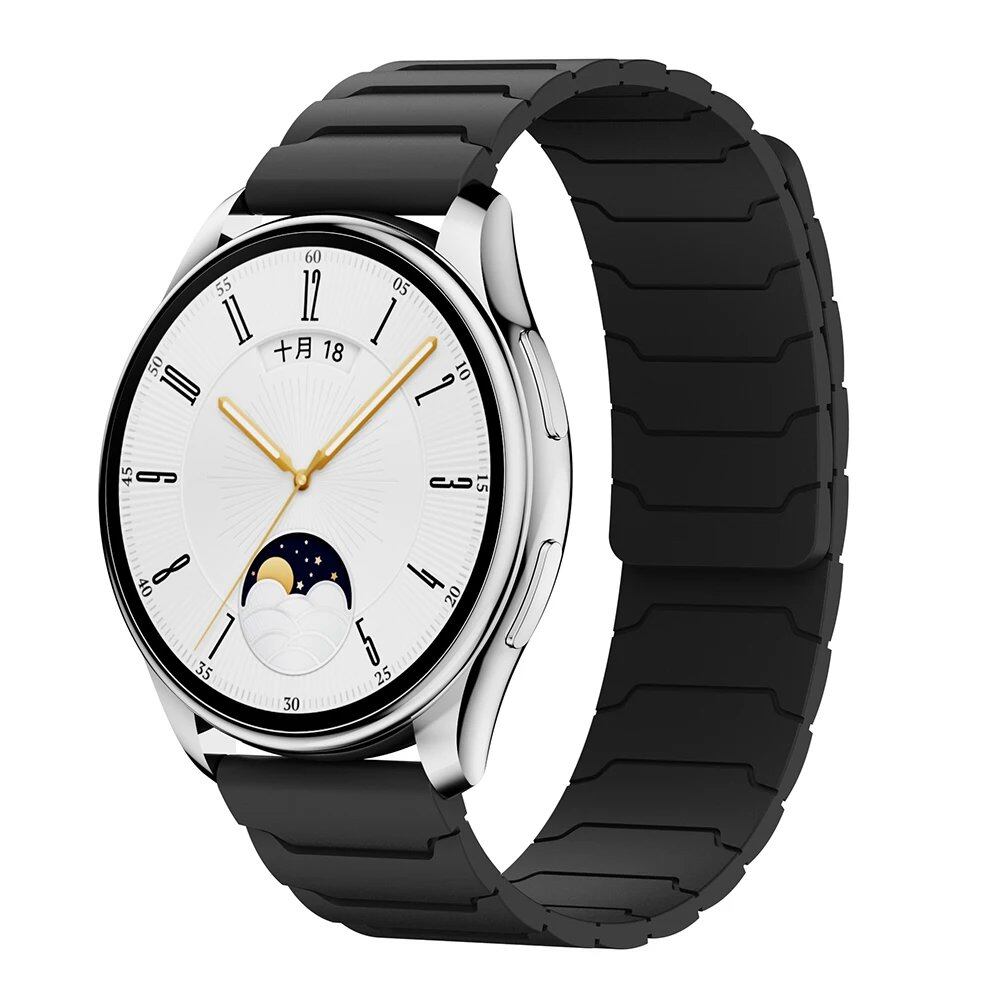 Compatible with Samsung Galaxy Watch 7/6/5/4/3 and Huawei Watch GT5/4/3 Pro (46mm), 22mm/20mm Magnetic Silicone Band, Ultimate Comfort, Band Color: mm, Parallel Import