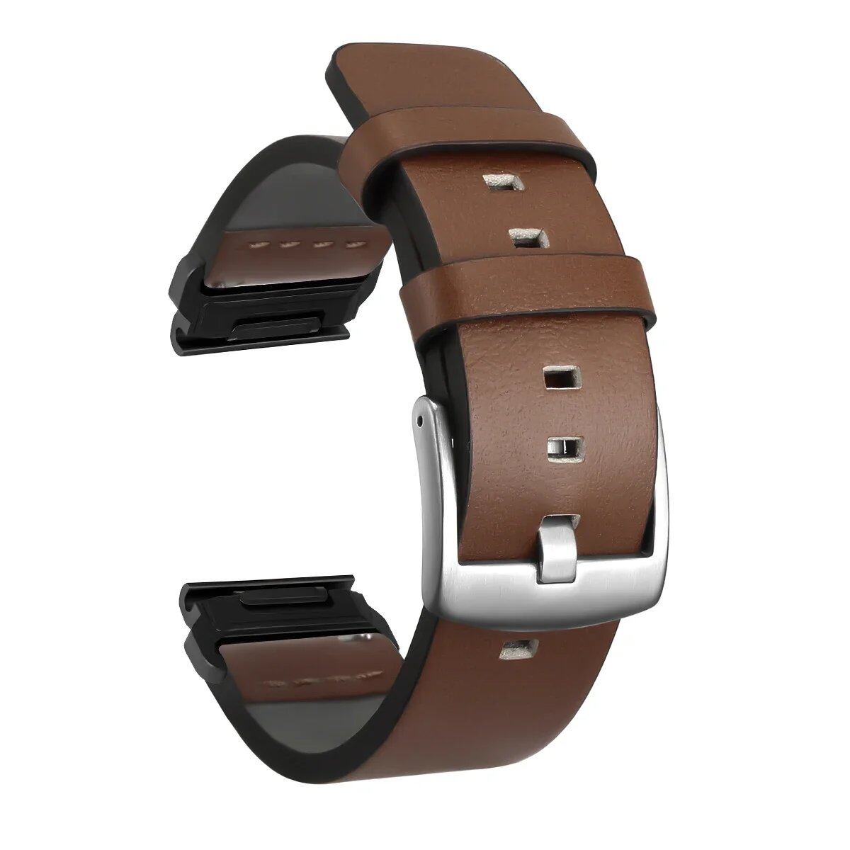 QuickFit Leather Watch Band for Garmin Fenix 6X/6 Pro/7X/7 and Forerunner 935/945/955, 22mm/26mm, Band Color: mm, Parallel Import