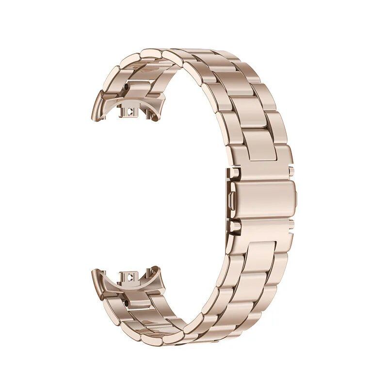 Xiaomi Mi Band 9 Metal Band, Stainless Steel, Slim Business Strap, Compatible with Xiaomi Band 8, Sports Bracelet, Accessories, Size: Mi Band, Parallel Import