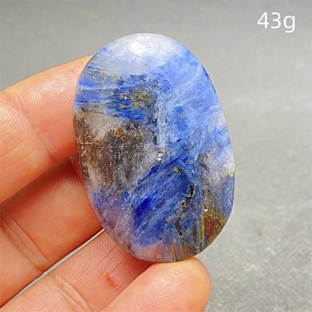 High-Quality Natural Kyanite Crystal for Palm Play, Hand Polishing, Meditation Massage, Magic Stone, Home Decoration, Colorful, Parallel Import