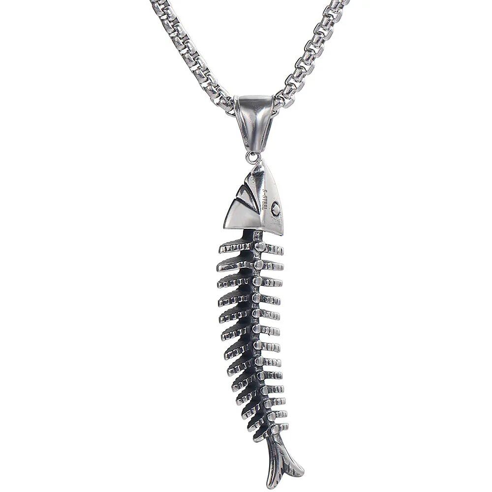 316L Stainless Steel Zodiac Cock Pendant & Necklace with Steel Ball Chain, Unique Walking Chicken Necklace, Metal Color, Parallel Import
