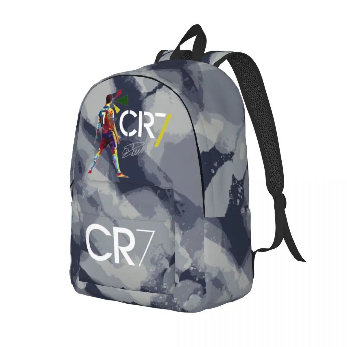 Soccer Legend CR7 Cristiano Ronaldo Backpack for Men and Women, Fashionable, High School Student, Work, Daypack, Laptop Compatible, Shoulder Bag, Sports, Size: Parallel Import