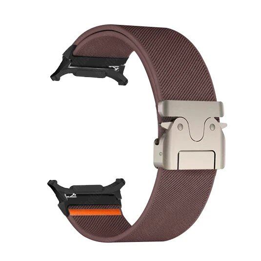 Braided Elastic Bracelet Loop Nylon Strap for Samsung Galaxy Watch 7 Ultra 47mm. Size: Galaxy Ultra 47mm; Band Color: Parallel Import.
