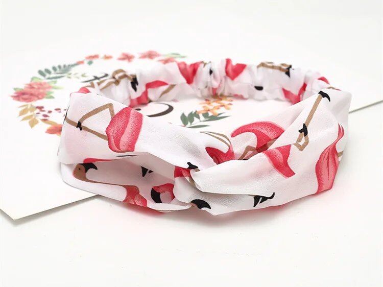 Women's Summer Bohemian Print Headband, Retro Cross Turban, Bandage Bandana, Hair Accessory, Head Wrap, Parallel Import