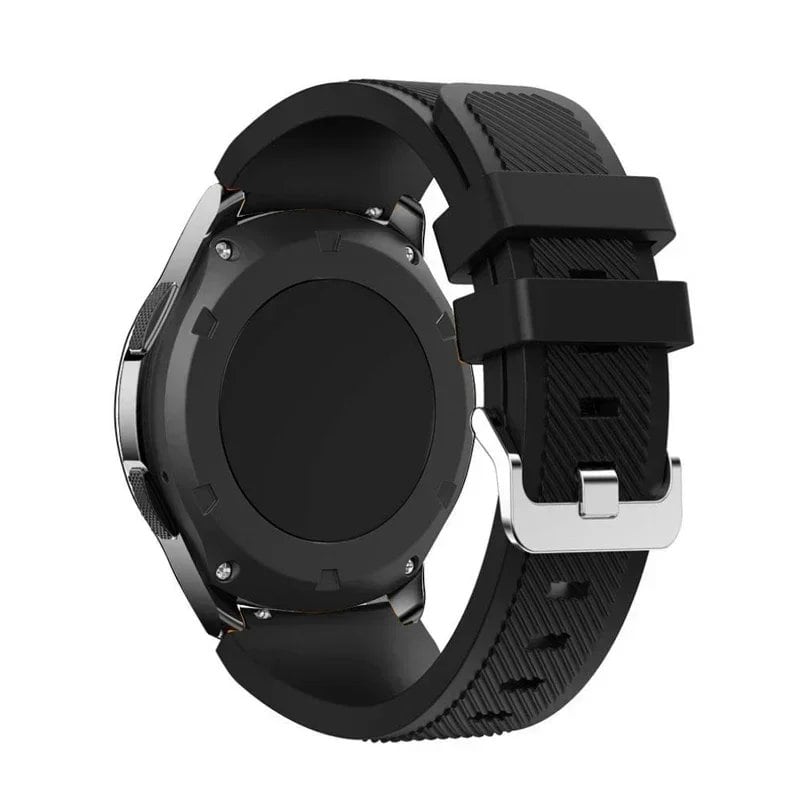 サムスンギャラクシーウォッチ5/6/4/3/46mm/アクティブ2/ギアS3フロンティア/スポート用 20mm 22mm シリコーンバンド ファーウェイGT4/3/2/2E対応 交換ストラップ バンドカラー:mm 並行輸入品