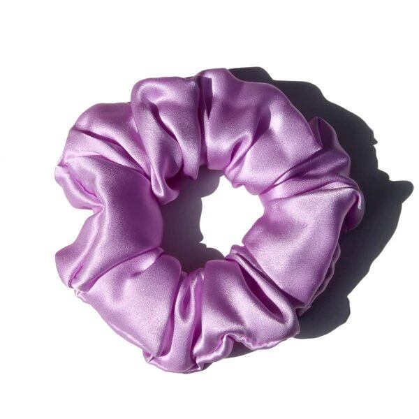 100%ピュアマルベリーシルク 大型スクランチー ゴムバンド ヘアタイ ポニーテールホルダー 女性用 19mm 3.5cm ;発送元: 並行輸入品