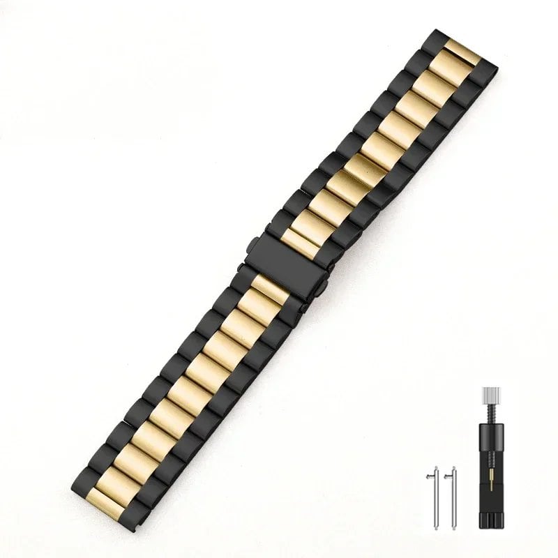 22mm Metal Strap, Premium Stainless Steel Wristband for Garmin Forerunner 265, 965, 955, 255, Music, and Garmin Venu 3/2 Accessories, Band Color: Parallel Import