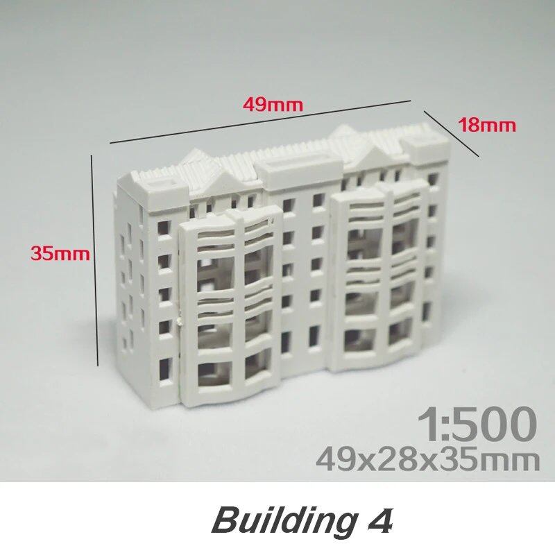 1/500 Scale DIY Architectural Model Kit, Miniature House, ABS Architectural Model, City Diorama, Sand Table Scene, Layout Kit, 1 Piece, Color: ; Ships from: Parallel Import