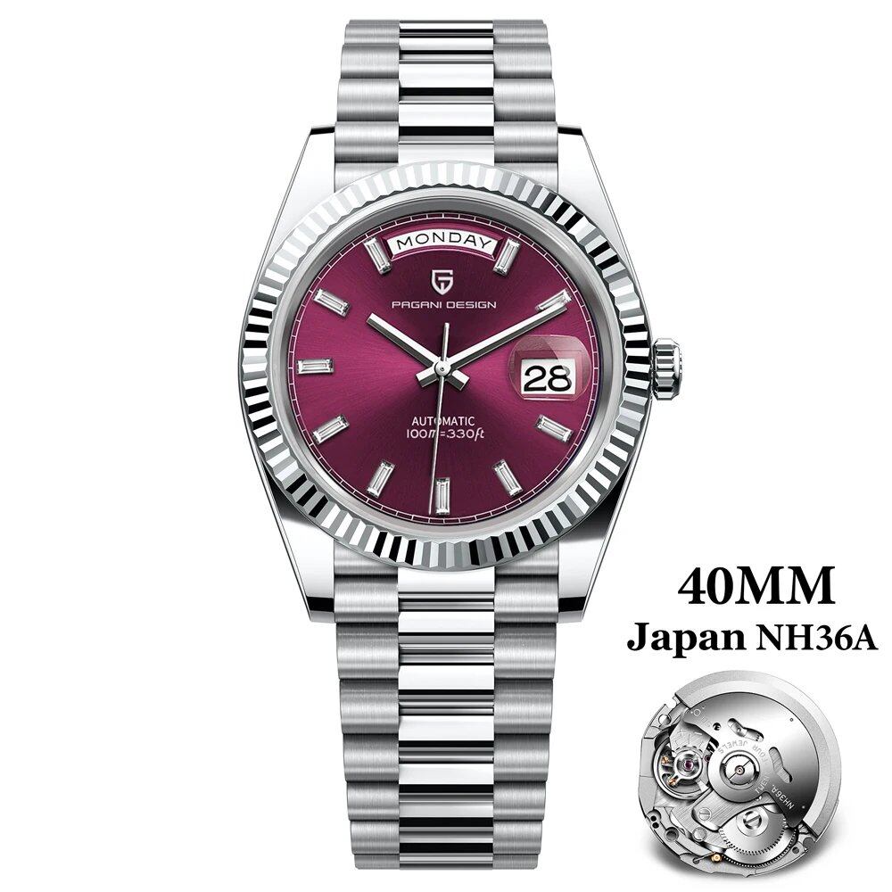 Pagani Design New Luxury Rose Gold DD40 Automatic Men's Watch NH36A Mechanical Stainless Steel Waterproof; Ships from: Parallel Import