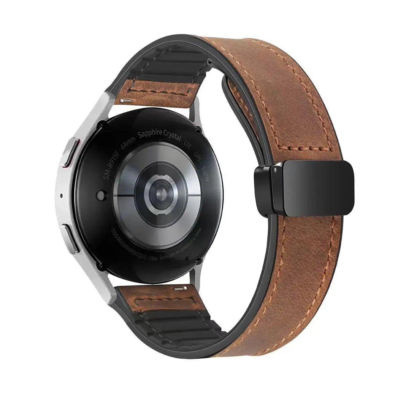 CMF Watch Pro 2用 レザーシリコンバンド マグネットバックル リストバンド 交換用ベルト(Nothing Watch Pro 2対応) バンドカラー: 並行輸入品