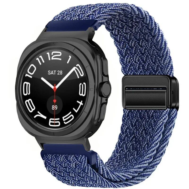Replacement Nylon Loop Strap for Samsung Galaxy Watch Ultra (47mm) with Magnetic Buckle, Compatible with Galaxy Watch 7 Ultra, Band Color: Compatible with Galaxy Watch Ultra; Band Width: Compatible with Galaxy Watch Ultra (Parallel Import)