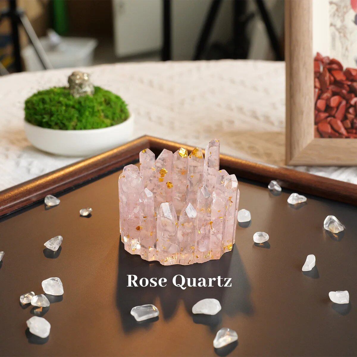 1個 天然水晶 エネルギー発生器 消磁ボウル レイキヒーリング チャクラ 樹脂製 瞑想ポイント ルームデコレーション 母の日ギフト 並行輸入品