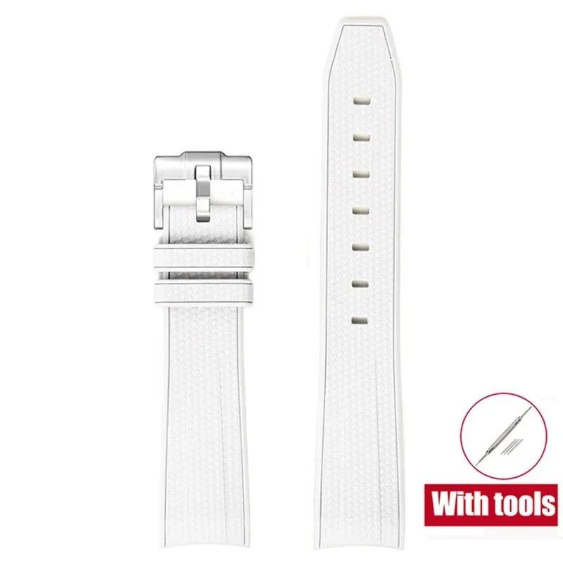 20mm Diving Strap with Curved Ends for Omega and Swatch Moonwatch, Silicone Rubber, Compatible with Rolex, Men's and Women's, Band Color: 20mm; Band Width: 20mm, Parallel Import