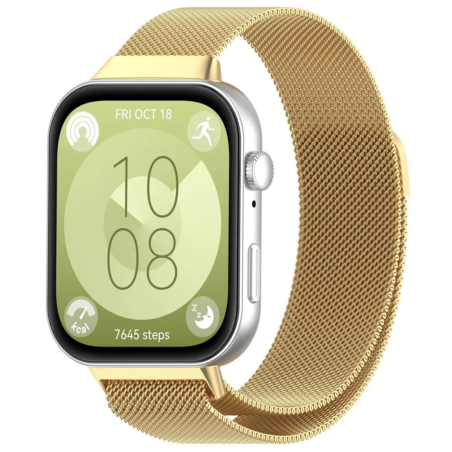 Milanese Loop Strap for Huawei Watch Fit 3/4/4 Pro, Magnetic Stainless Steel Band, Metal Bracelet, Band Color: Parallel Import