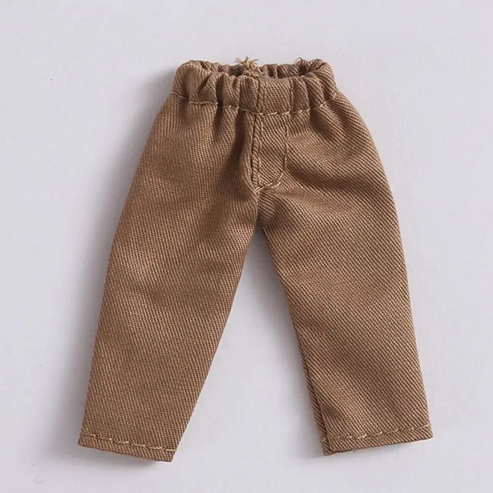 1/11 OB11 Doll Denim Pants, 1/12 BJD/GSC Doll T-Shirt, Mini Cute Doll Pants, DIY Doll Accessories, Fashion Doll Clothes, Parallel Import