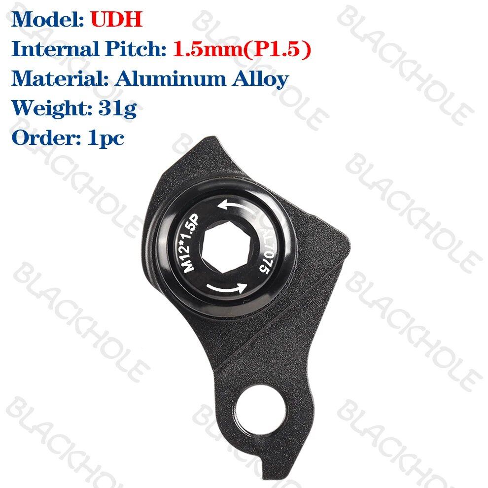 Rear Derailleur Hanger for 1.0/1.5/1.75 Pitch UDH Compatible Bicycle Frames, MTB and E-Bike, Thru-Axle Compatible, Parallel Import