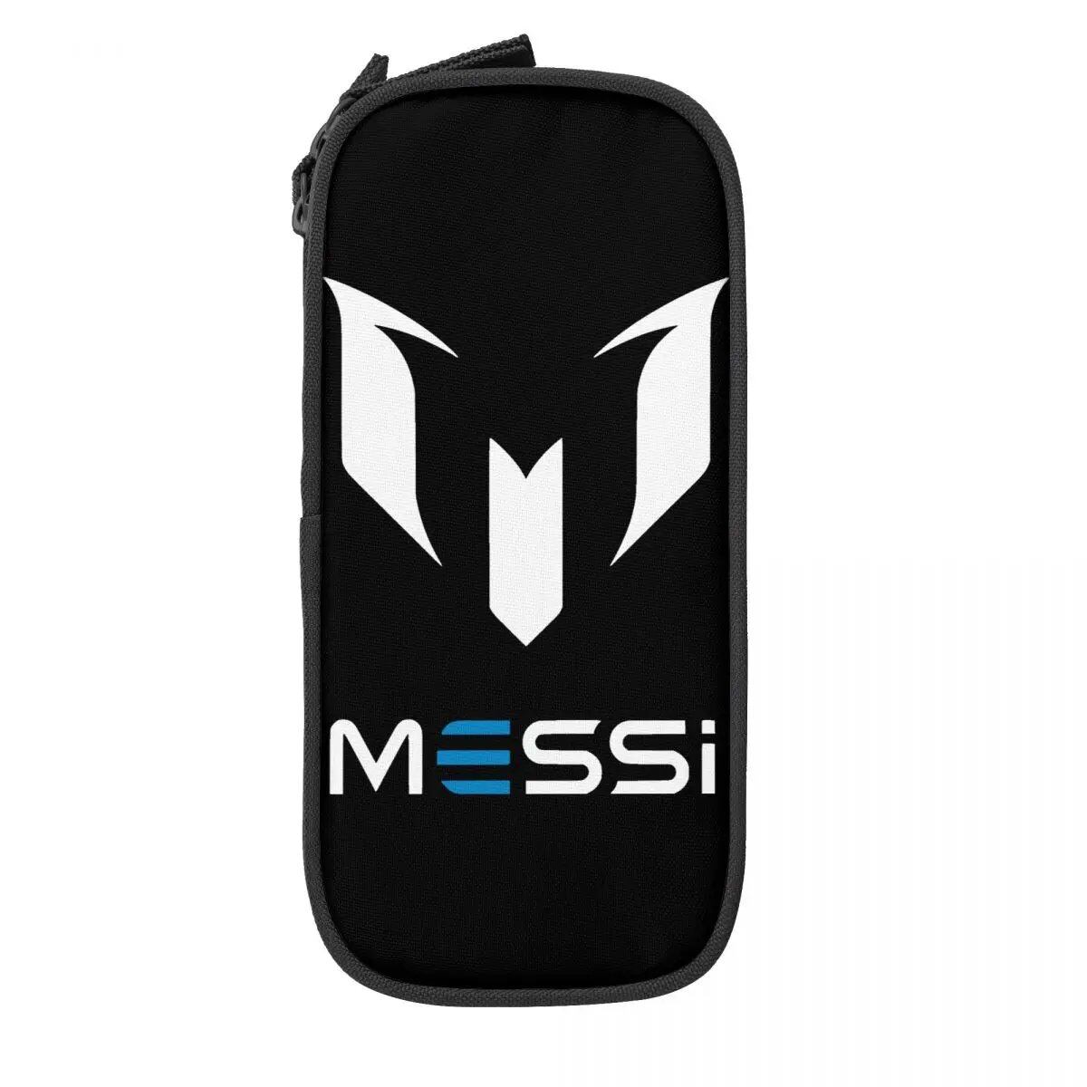 Soccer Messi Pencil Case, Large Capacity, Student Pencil Case, Stationery, School Supplies, Makeup Pouch, Size: L; Parallel Import