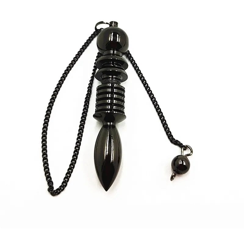 Brass Metal Dowsing Pendulum for Reiki Healing and Divination, Spiritual and Wiccan Amulet for Men, Screw Shape, Radiestesia, Parallel Import