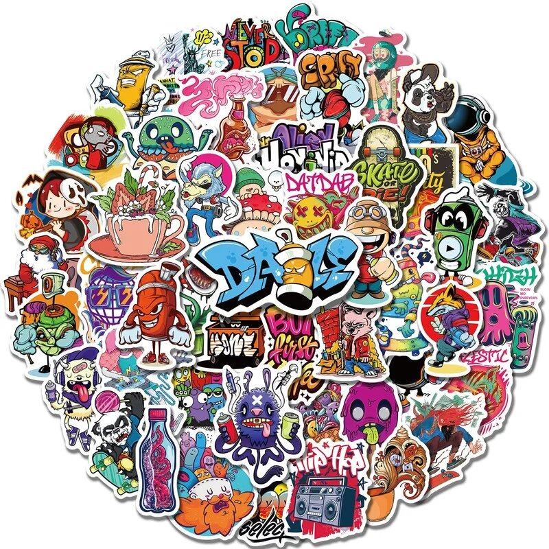 10/25/50 Sheets of Street Graffiti Art Stickers - for Skateboards, Skates, Cars, Motorcycles, Luggage, Water Bottles, Notebooks, Laptops, Cell Phones, and PCs (Colors: ) Parallel Import