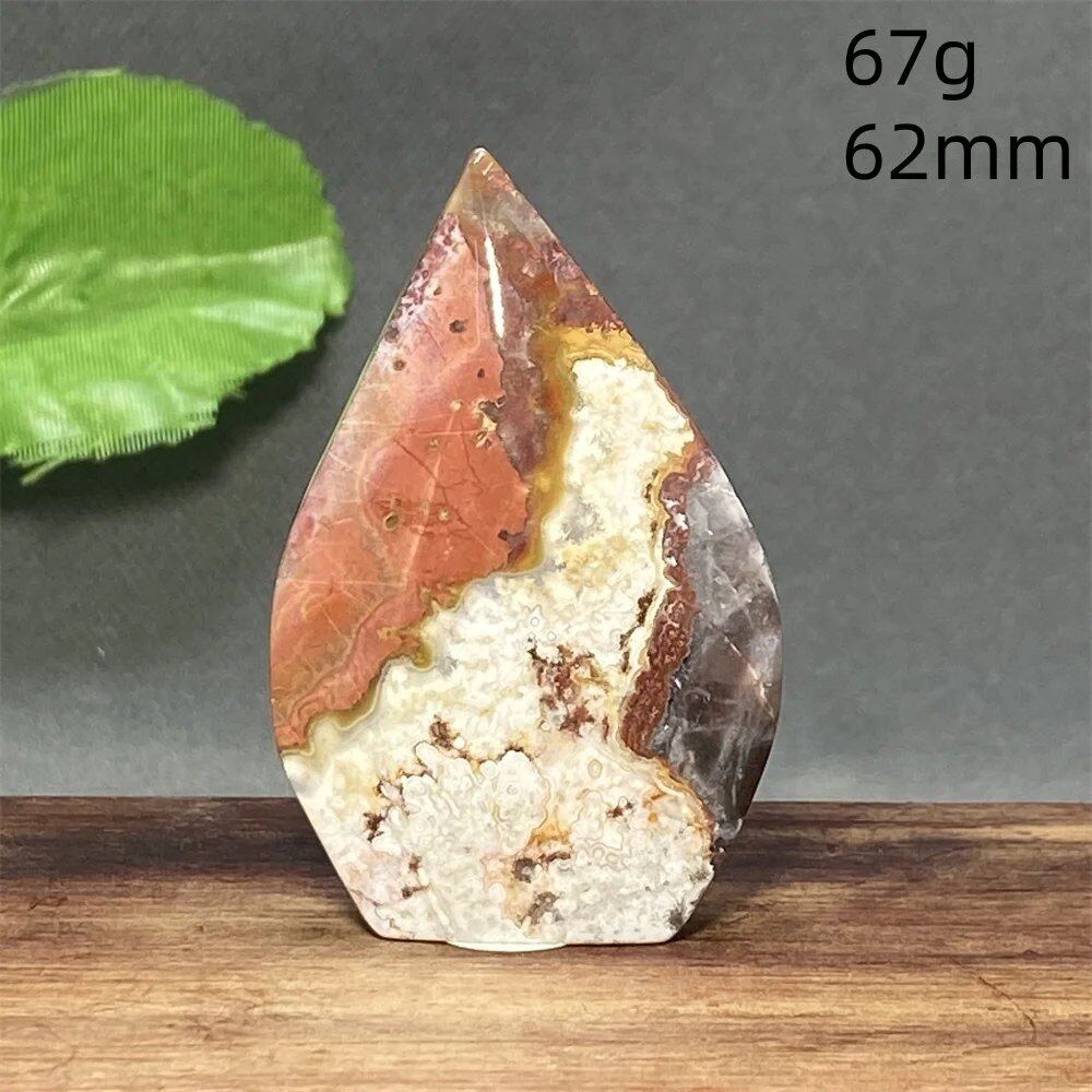 メキシコ産天然アゲートクリスタル装飾品 ホリデーギフト 瞑想チャクラエネルギー パワーストーン ミネラル ホームデコレーション カラー: 並行輸入品