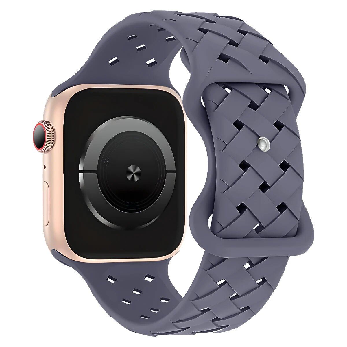 Apple Watch用シリコーンスポーツストラップ - Ultra 2/SE/Series 9/8/7/6/5対応 49mm・46mm・44mm・42mm・41mm・40mm 通気性バンド ;発送元: 並行輸入品