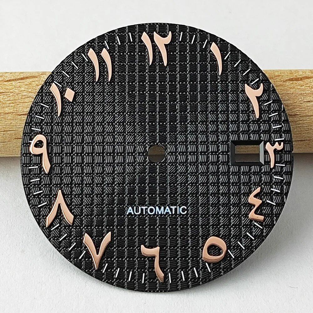 High-quality 31.8mm Arabic Numeral S Dial for NH35/NH36 Movements, Watch Accessories, Maintenance Tool, Parallel Import
