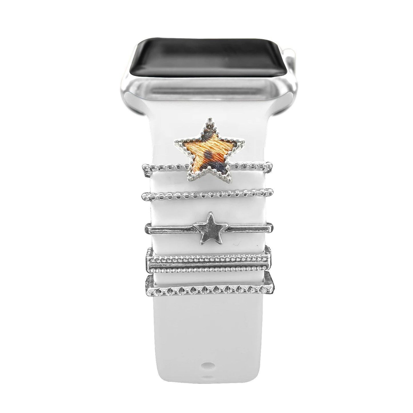 Diamond Jewelry-Embossed Band for Apple Watch Ultra 2, 9, 8, and 7, Compatible with Samsung and Huawei, 20/22mm Bracelet Strap, Band Color: ; Ships from: Parallel Import