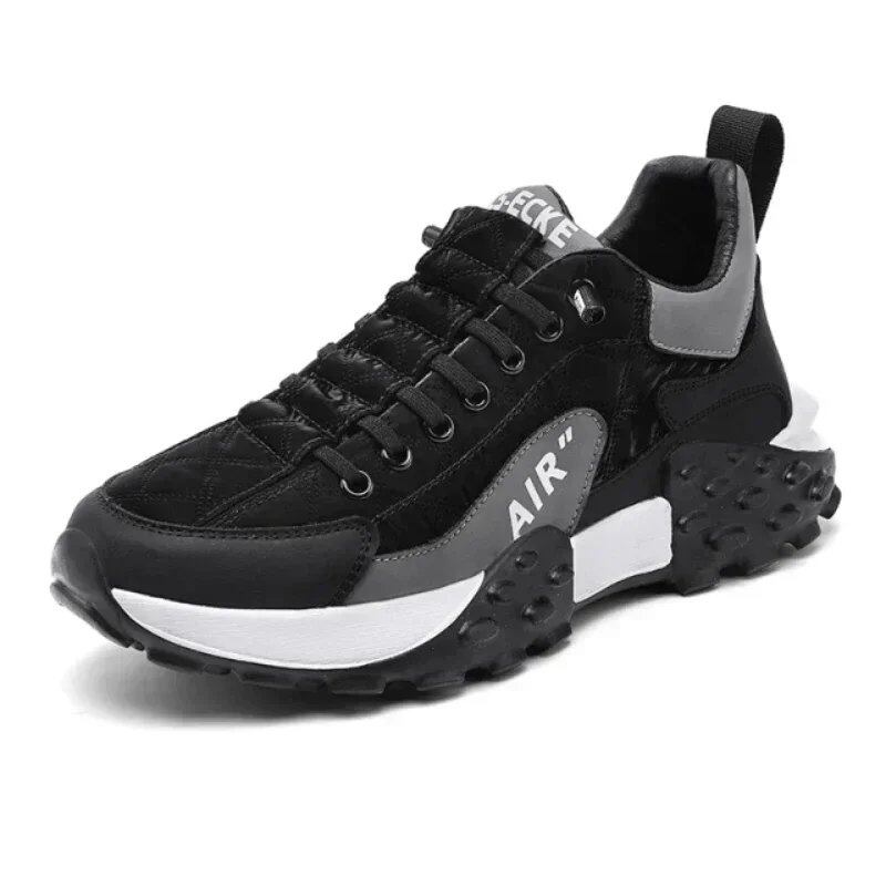 Men's Platform Sneakers, New Arrival, Vulcanized Casual Running Shoes, Plus Sizes 45 and 46, Popular Men's Shoes, Color: Parallel Import
