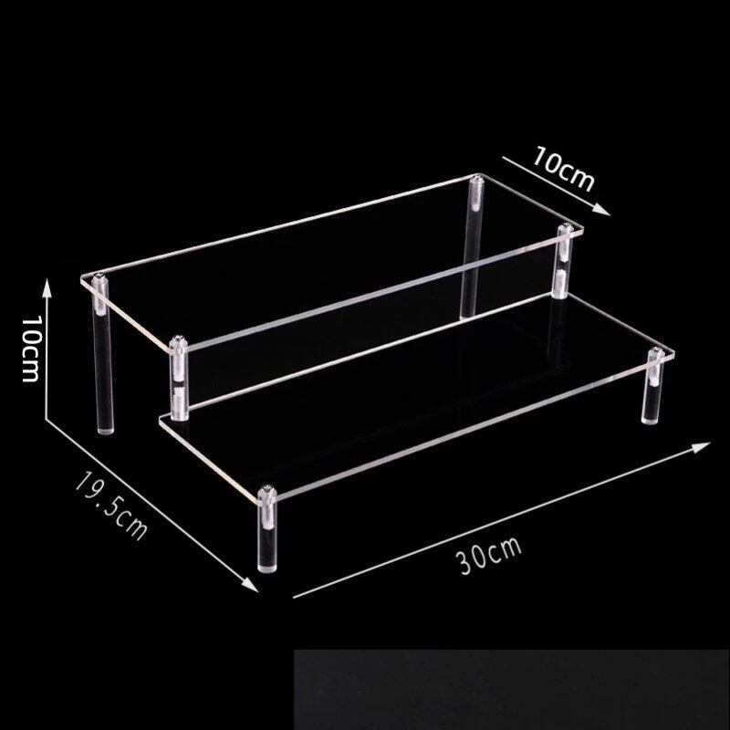 1-5 Tier Acrylic Display Stand/Clear Case (for Cupcakes, Perfume, Dolls, Amiibo, and Funko POP Figures) Color: Parallel Import