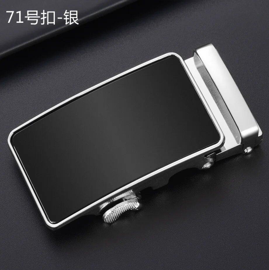New Men's Alloy Automatic Buckle Belt, High-Quality Gold Buckle, Business Casual, 3.5cm Wide (Compatible with our belts), Parallel Import