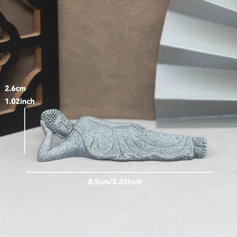 チベット仏教の小坊主 石仏像 ガーデン・車内オーナメント 瞑想・ホームアクアリウム用装飾 並行輸入品