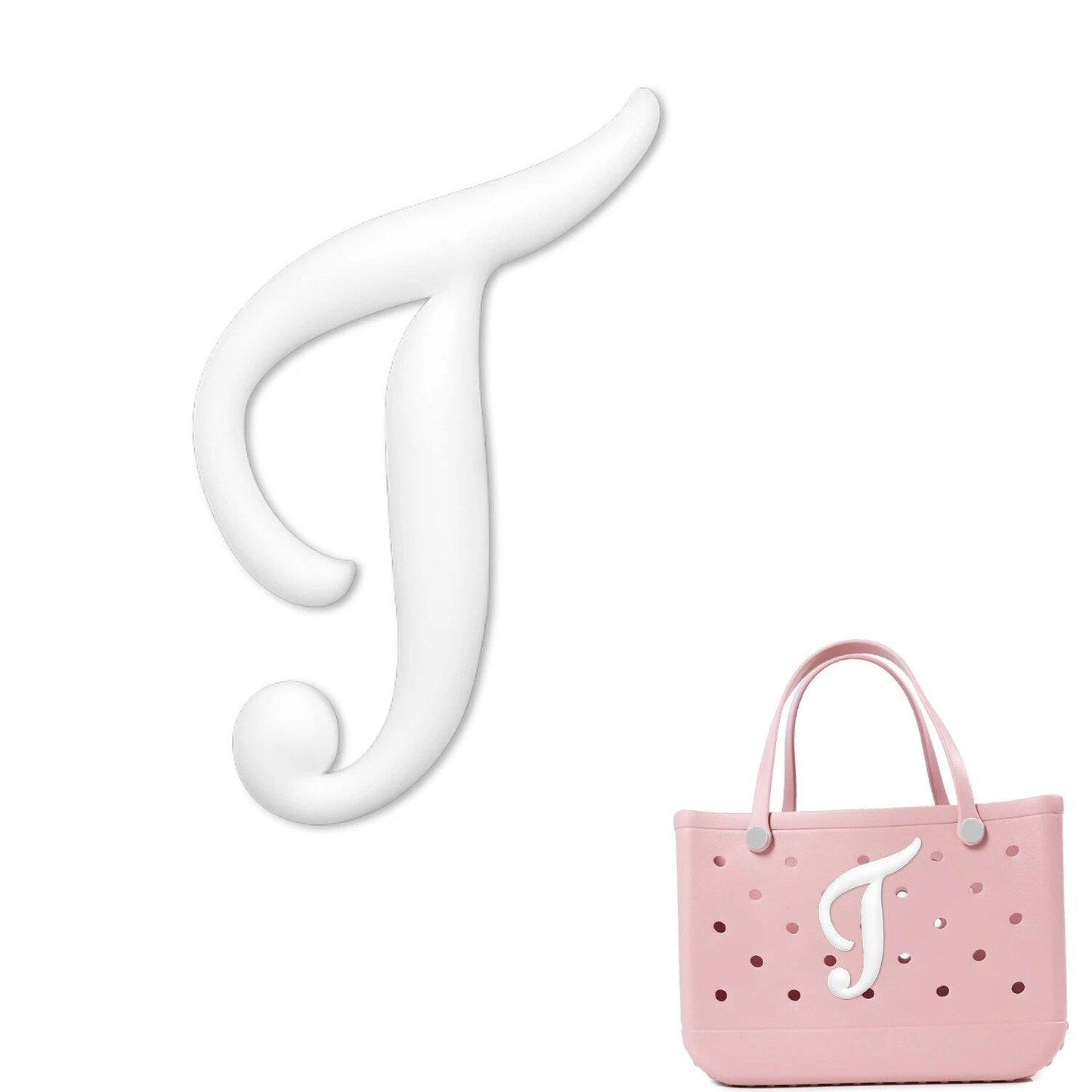 1/26 Scale PVC Greek Alphabet Bag Charms for Women, Beach Bag Decoration, Lettered Bag Accessories, Tote Bag Charms, Gift, Color, Parallel Import