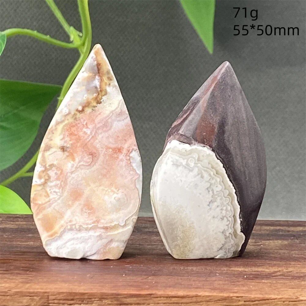 メキシコ産天然アゲートクリスタル装飾品 ホリデーギフト 瞑想チャクラエネルギー パワーストーン ミネラル ホームデコレーション カラー: 並行輸入品
