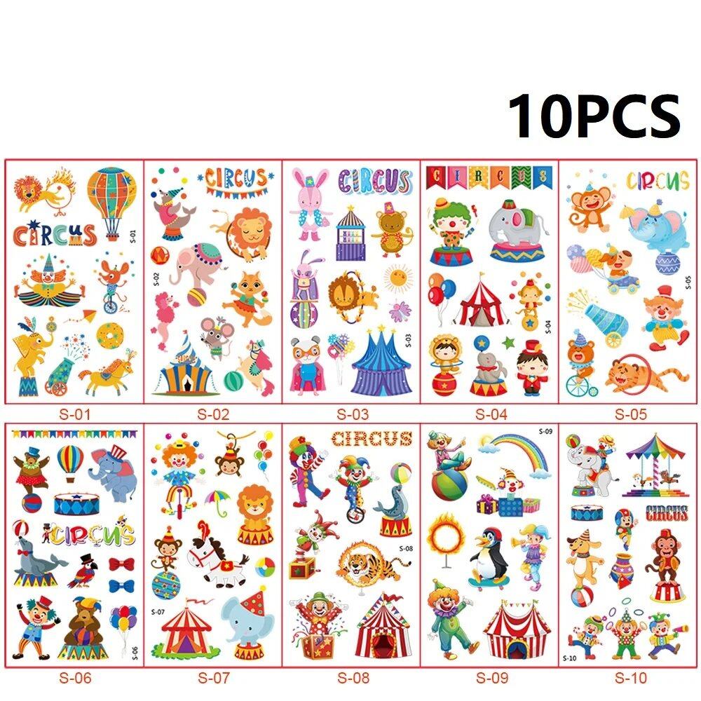 10-Pack Waterproof Temporary Tattoo Stickers for Kids and Soccer Fans, Fake Tattoos for Adults and Kids, Arm Covers, Color: Parallel Import