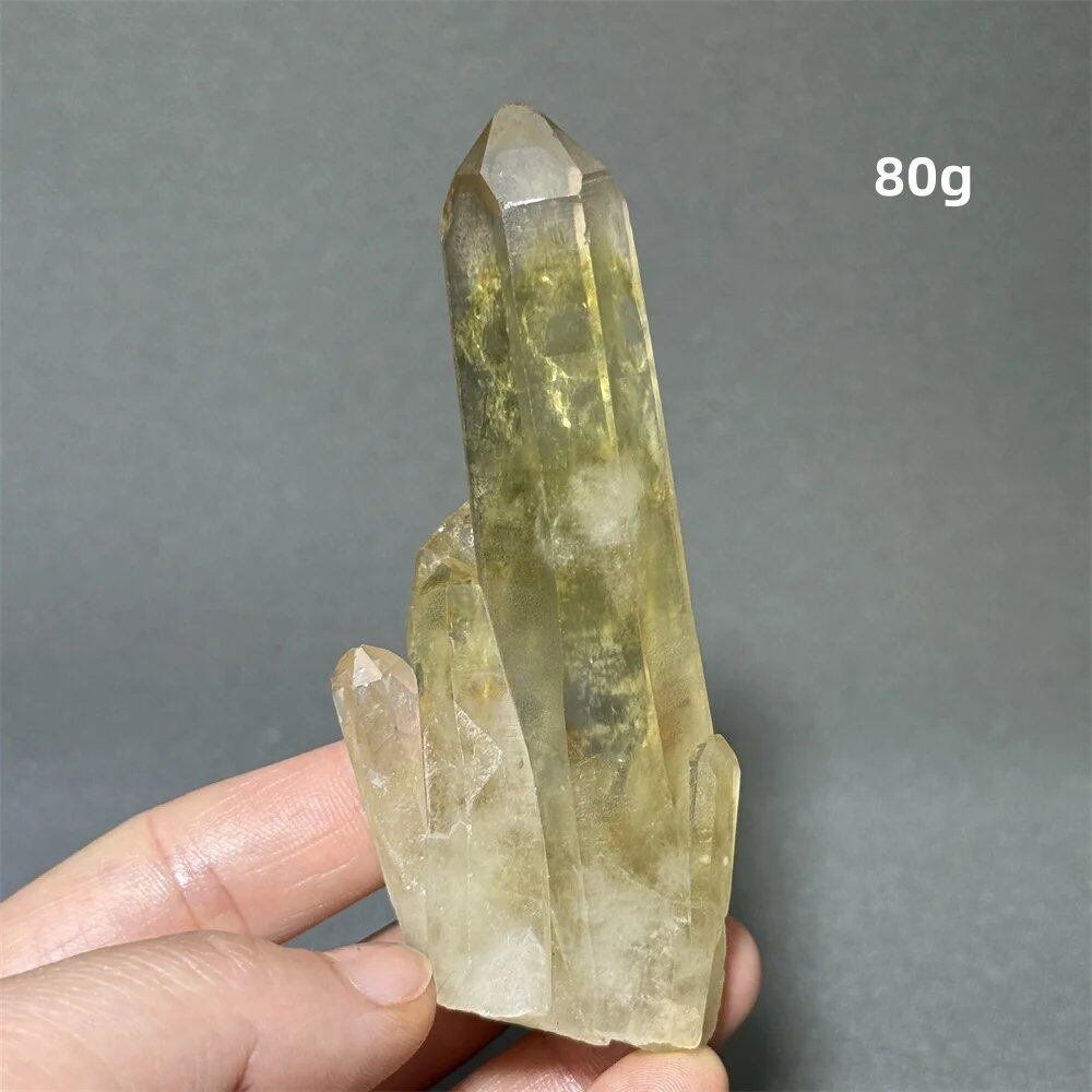 シトリン タワークリスタル 天然クォーツ 鉱石 エネルギー ヒーリング スピリチュアル オーラ 魔術 ホームデコレーション カラー: 並行輸入品