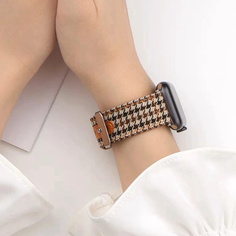 Apple Watch Colle Leather Loop Band - Compatible with Series Ultra, 10, 9, 8, 7, 6, 5, 4, 3, 2, 1, and SE (38mm, 40mm, 41mm, 42mm, 44mm, 45mm, 46mm, 49mm) - Band Color: mm, Parallel Import
