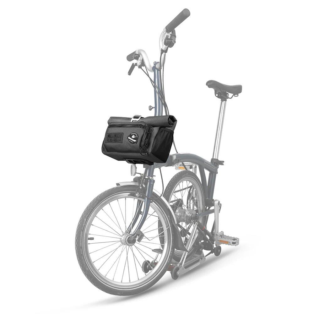 Rhinowalk 4L Bicycle Handlebar Bag, Cycling Front Quick Release Urban Basket Shoulder Bag for Brompton, Dahon, and Folding Bikes. Color: 4L; Ships from: Parallel Import
